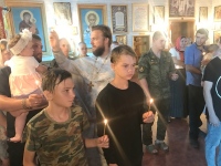 Крещение в воинском храме​